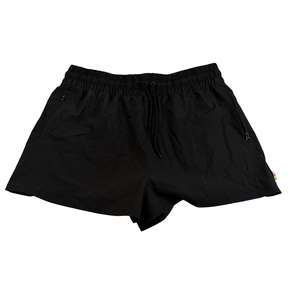 Ocean Pacific Womens XL Black‎ Board Shorts Recycled Stretch Active Surf 2288